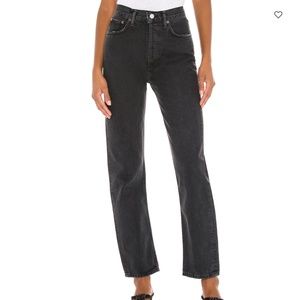 Black 90s Pinch Waist Agolde Jeans